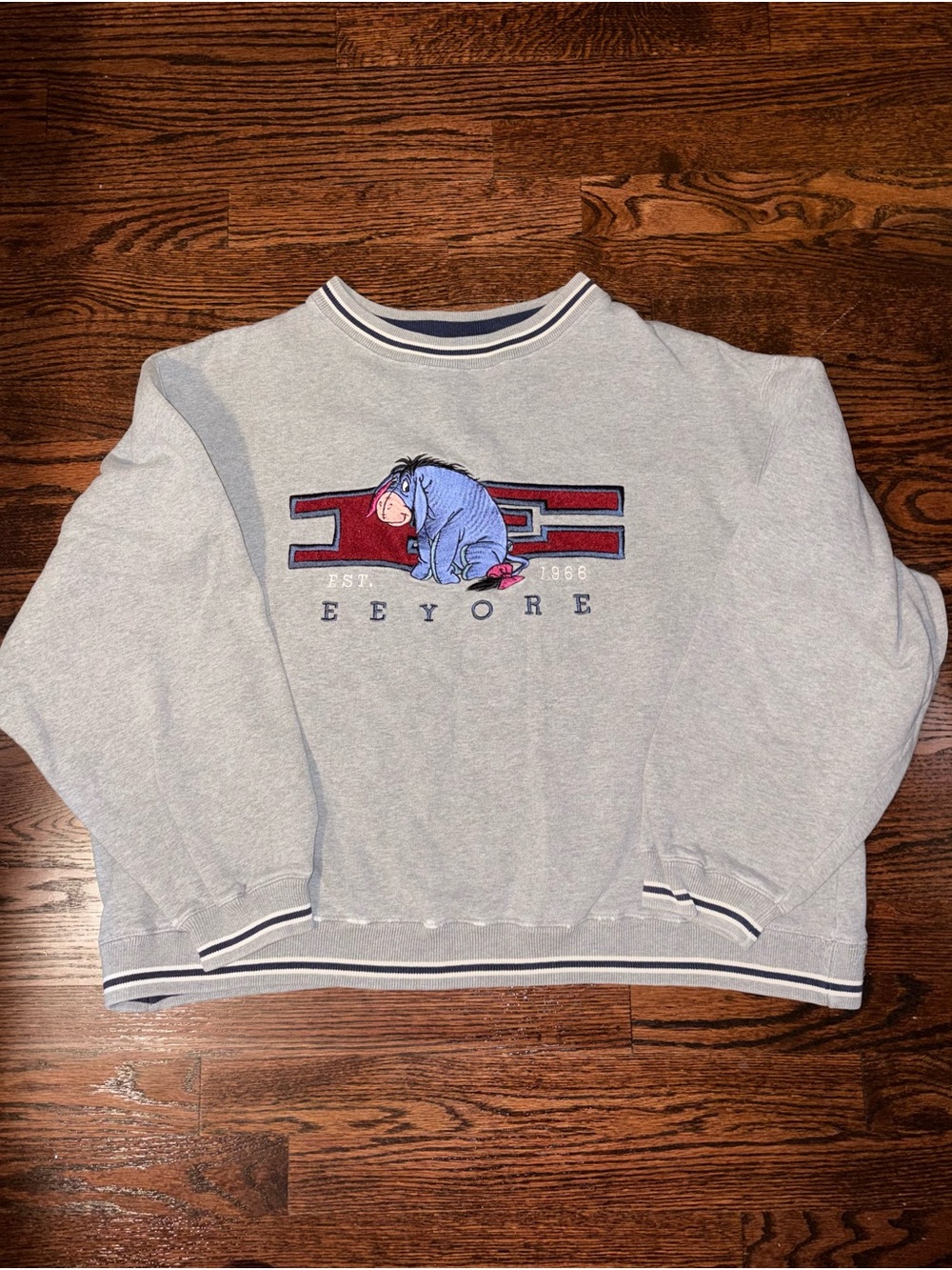 Vintage Disney Eeyore Gray Crewneck Sweatshirt